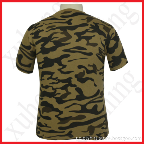 Personalized fashion design printing logo camouflage t shirt